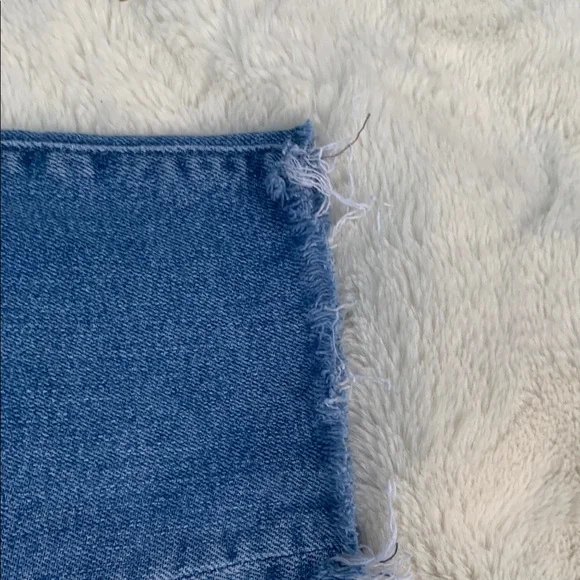 MOTHER Blue Skinny Jeans Distressed Detail - Picture 9 of 12